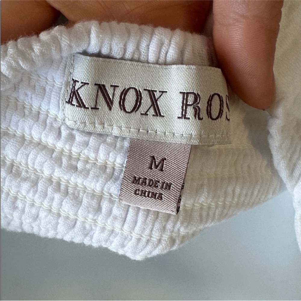 Knox Rose White Tiered Maxi Sundress with Spaghetti Straps - Picture 6 of 7